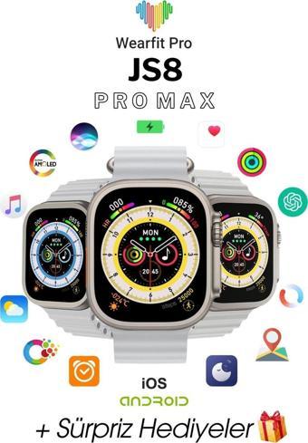 Wearfit Js8 Pro Max Akıllı Kol Saati Smart Watch Model:İnç 49 Mm Amoled Ekran (Gri)