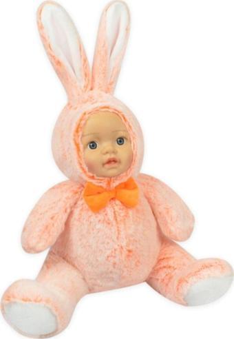 Şeker Adası Halley Sevimli Gerçek Bebek Yüzlü Turuncu Tavşan 30 Cm