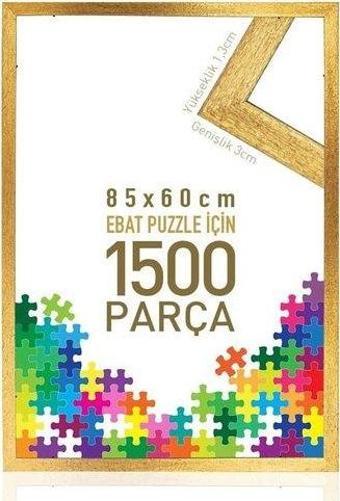 Sar Puzzle 1500 Parça Puzzle İçin Sarı Çerçeve