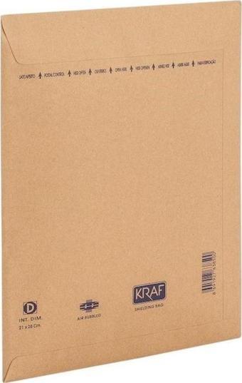 Kraf Hava Kabarcıklı Zarf D 21x28 cm.