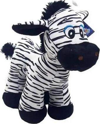 Şeker Adası Sevimli Çizgili Peluş Zebra 28 Cm - Hediyelik Uyku Ve Oyun Arkadaşı Peluş Eşek Zebra Oyuncak