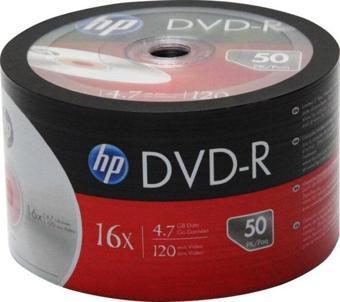 HP Dme00070-3 Dvd-R 4.7 Gb 120 Min 16X 50Li Paket Fiyat (2818)