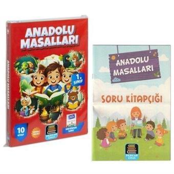 1. Sınıf Anadolu Masalları Okuma Seti - 10 Kitap Takım + Soru Kitapçığı İlaveli - Kolektif  - Mercan Okul