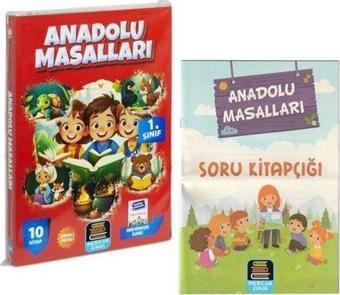 1. Sınıf Anadolu Masalları Okuma Seti - 10 Kitap Takım + Soru Kitapçığı İlaveli - Kolektif  - Mercan Okul