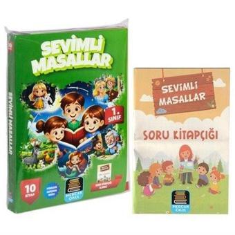 1. Sınıf Sevimli Masallar Okuma Seti - 10 Kitap Takım + Soru Kitapçığı İlaveli - Kolektif  - Mercan Okul