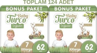 Baby Turco Doğadan 7 Numara 62x2 Toplam 124 Adet