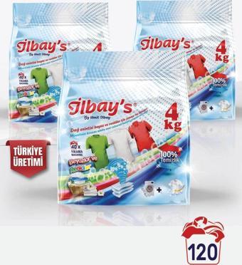 İlbay's Dağ Esintisi Çamaşır Makinesi Tozu Beyazlar Ve Renkliler Için 3x4 = 12 Kg- 120 Yıkama