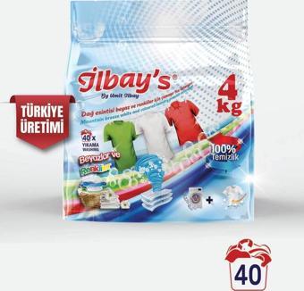 İlbay's Dağ Esintisi Çamaşır Makinesi Tozu Beyazlar Ve Renkliler Için 4 Kg - 40 Yıkama