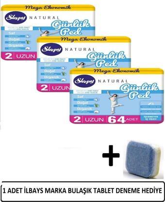 Sleepy Natural Günlük Ped Uzun 192 Ped+İLBAYS 1 ADET BULAŞIK TABLET