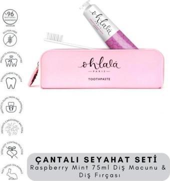 OHLALA Raspberry Mint 75 ml+Dental Luxe Diş Fırçası Diş Bakım Seyahat Seti