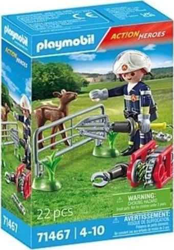 Playmobil İtfaiyeciler Hayvan Kurtarma