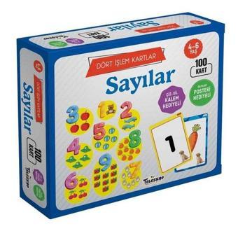 Sayılar 4 - 6 Yaş Dört İşlem Kartlar - Ahmet Altay - Teleskop Popüler Bilim