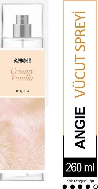 Angie Creamy Vanilla Body Mist Vücut Spreyi Büyük Boy 260 Ml - Kremalı Vanilya