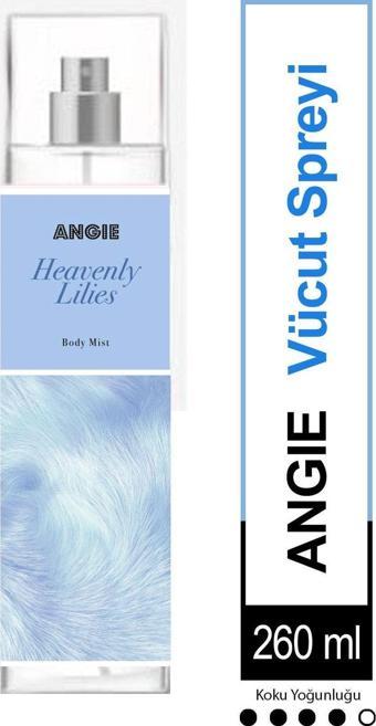 Angie Heavenly Lilies Body Mist Vücut Spreyi Büyük Boy 260 Ml - Cennet Zambağı