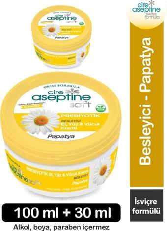Cire Aseptine Soft Papatya Nemlendirici El Yüz Vücut Bakım Kremi 100 Ml + 30 Ml