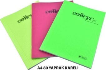 Çınar Dizayn Çınar Pvc Kapaklı A4 Kareli Defter 80 Yaprak