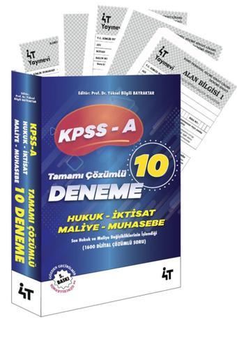  2024 KPSS-A Tamamı  Çözümlü 10 Deneme - 4T Yayınları