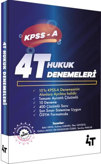  Hukuk Denemeleri - 4T Yayınları