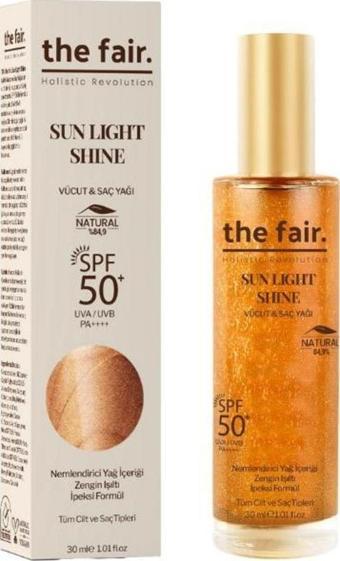 The Fair Sun Light Shine SPF 50+/PA++++30 ml Vücut ve Saç Yağı