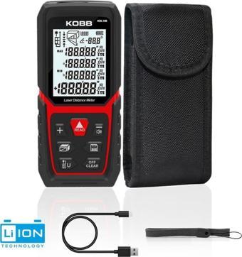 KOBB KBL100 100m Profesyonel Li-ion Şarjlı Lazer Metre