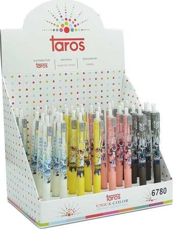 Taros Unick Color Versatil Kalem 0,7 Mm (Mekanik Kurşun Kalem) Black & White Anime Metal 6780 (48 Li Paket)