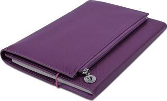 Victoria's Journals Not Defteri 14X20 Cm Zipco Clutch 80 Gram Mor 96 Yaprak Çizgili 211599