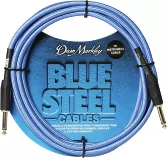 Dean Markley Blue Woven 6m Enstrüman Kablosu (düz Uçlu)