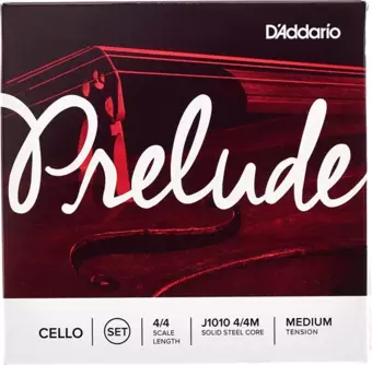 Daddarıo J1010 Cello Tel Seti, Prelude, 4/4 Scale, Medıum Tensıon