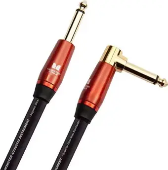 Monster Cable Prolink Acoustic Instrument Cable - Right Angle To Straight | 3.6mt