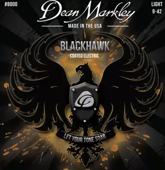 Dean Markley Blackhawk 8000 Kaplamalı Light 9-42 Elektro Gitar Takım Tel