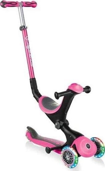 Globber Go Up Deluxe Işıklı Scooter, Pembe