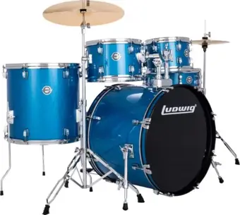 Ludwig Accent Fuse Blue Sparkle Akustik Davul Seti