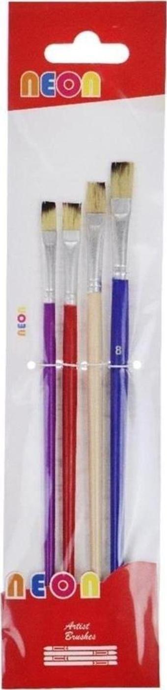 Neon Fırça Seti 4 Lü Hkd-142