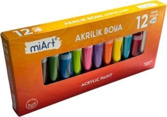 Miart Akrilik Boya 12 Li Set 15 Ml 1512