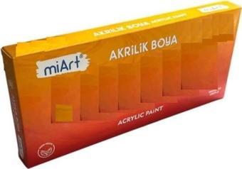 Miart Akrilik Boya Metalik 6 Renk Set 30 Ml MA306M