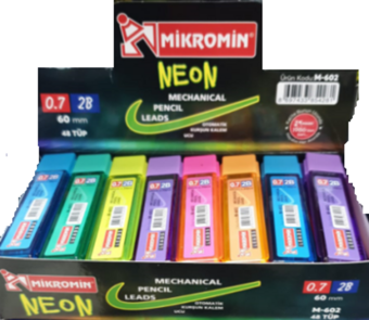 Mikro Min (Versatil Kalem Ucu) Neon 60 Mm 0.7 Mm M-602 (48 Tüp)