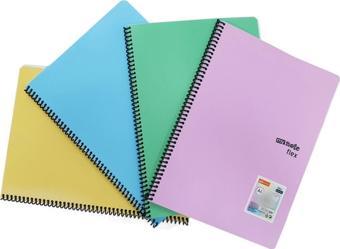 Mynote Spiralli Defter Flex Pastel A4 72 Yaprak Kareli Mfxpa-a472-k (4 Lü Paket)