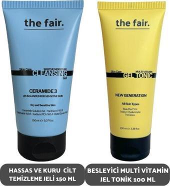 The Fair Hassas ve Kuru Cilt Temizleme Jeli 150 ml ve Besleyici Multi Vitamin Jel Tonik 100 ml