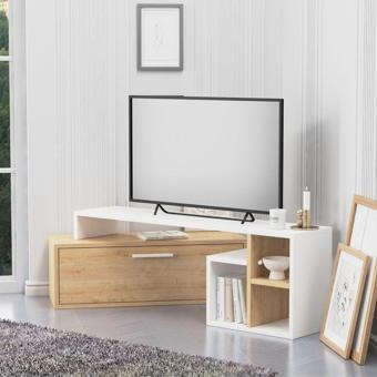 Lagomood Karamel Tv Ünitesi Beyaz Meşe