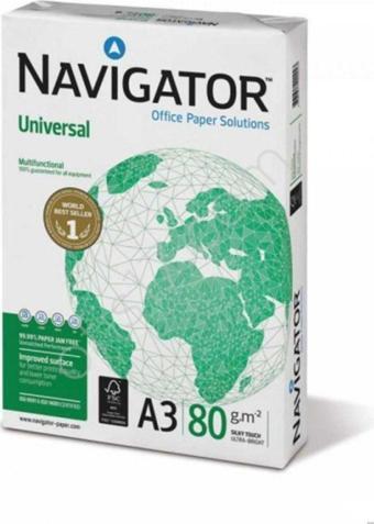 Navigatör Navigator Fotokopi Kağıdı 500 Lü A3 80 Gr Beyaz (1 Paket)