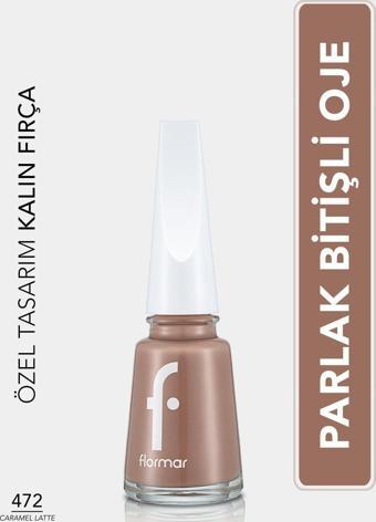 Parlak Oje (TEN RENGİ) - Nail Enamel - 472 Caramel Latte - 8682536036221