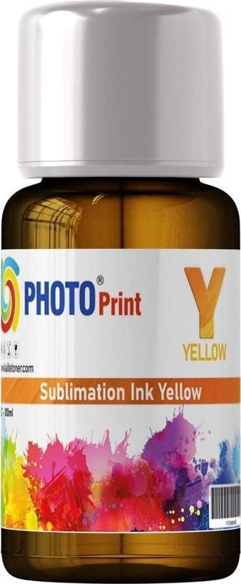 Photo Print Epson L310 Uyumlu Y Sarı Renk 100 ml Sublimasyon Transfer Baskı Mürekkep