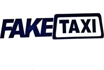 Fake Taxi Sticker (Oto-Motor-Laptop-Duvar-Dekor) 10 x 2 cm