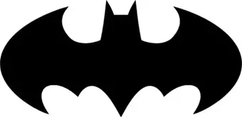 Batman Amblem Sticker (Oto-Motor-Laptop-Duvar-Dekor) 10 x 5 cm