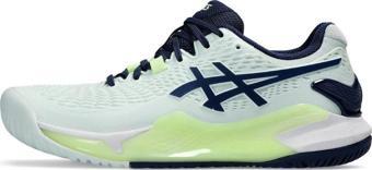 Asics Gel-Resolution 9 Mint/Mavi Kadın Tenis Ayakkabısı