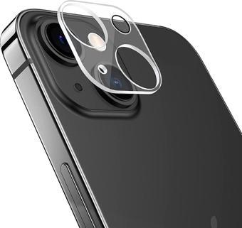 iPhone 13 Mini Kamera Lens Koruyucu 3D Cam Şeffaf Tam Kaplama