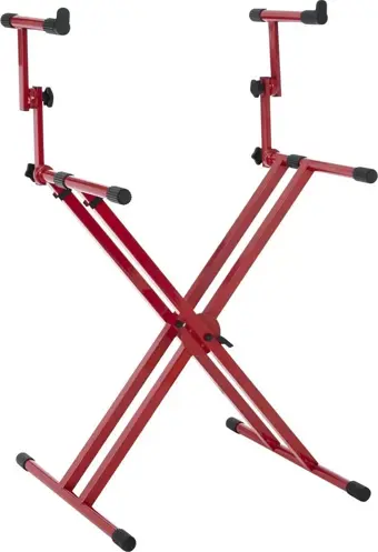 Gator Frameworks Gfw-key-5100xred | Red 2 Tier X Style Keyboard Stand