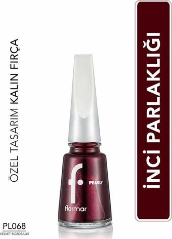 Sedefli Parlak Oje (BORDO) - Pearly Nail Enamel - Pl068 Velvet Bordeaux - 8682536035279