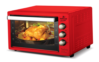 Harlem Haf-441 Destan Elektrikli Kırmızı Kare Fırın 40-42Lt 1500W (2818)