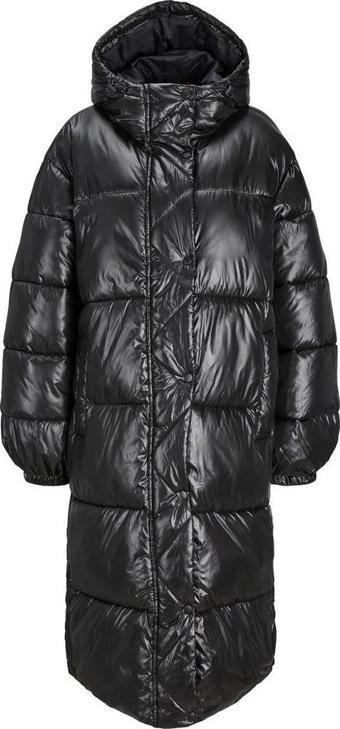 JJXX 12236546 Jxpearl Shine Puffer Long Jacket Siyah